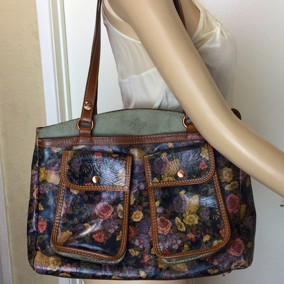 Patricia Nash Handbags - Patricia Nash  Floral Print Italian Leather Tote